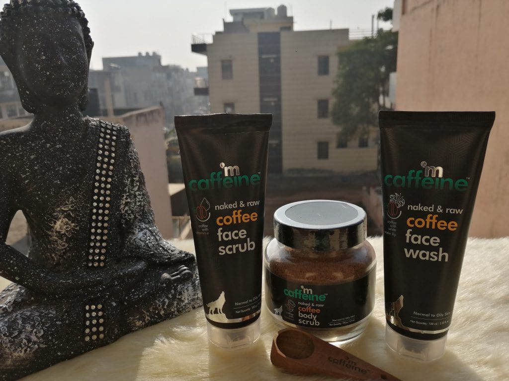 mCaffeine Naked & Raw Coffee Face Scrub | Best Face Scrub for Men 