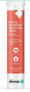 The Derma Co 500 mg Glutathione Effervescent Tablets | Best Glutathione Tablets in India
