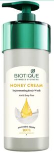 Biotique Honey Cream Rejuvenating Body Wash | Best Body Wash in India