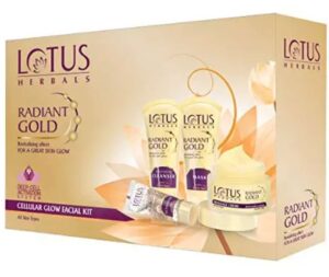 Lotus Radiant Gold Facial Kit | Best Facial Kit for Dry Skin