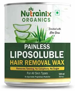 Nutrainix Organics Painless Liposoluble Hair Removal Wax | Best Wax for Hair Removal in India