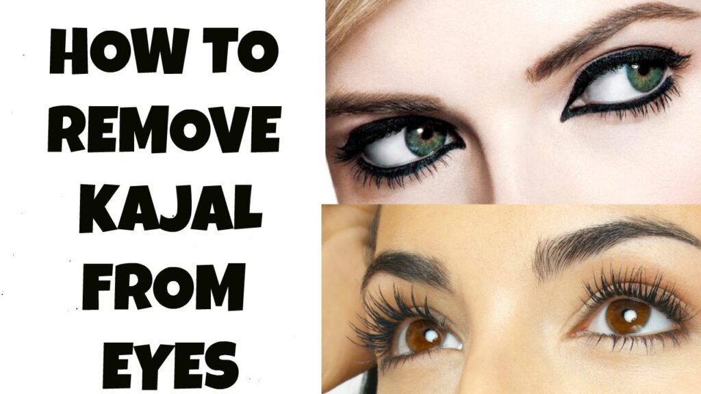 How to remove kajal from eyes