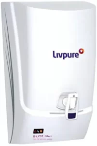 Livpure Glitz Silver RO UF Mineralizer 7 LTR RO Water Purifier | Best Water Purifier for Borewell Water