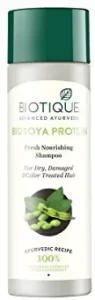 Biotique Bio Soya Protein Fresh Nourishing Shampoo | Best Shampoo for Dry Hair in India