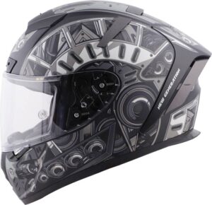 Steelbird SA-2 Terminator 2.0 Full Face Graphic Helmet | Best Helmet under 5000